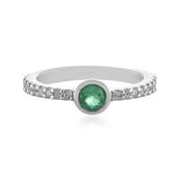 Bague en argent et Emeraude de Russie