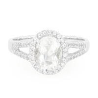 Bague en argent et Pétalite