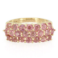 Bague en or et Saphir Padparadscha non chauffé (AMAYANI)