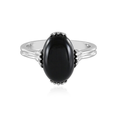 Bague en argent et Onyx noir