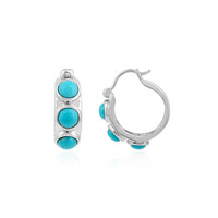 Boucles d'oreilles en argent et Turquoise Sleeping Beauty