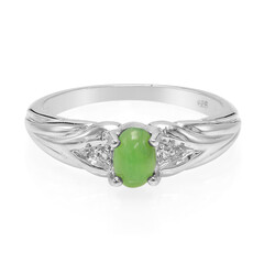 Bague en argent et Chrysoprase impériale