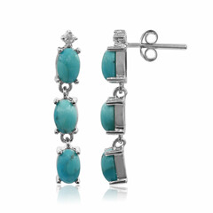 Boucles d'oreilles en argent et Turquoise