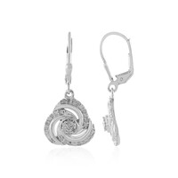 Boucles d'oreilles en argent et Diamant I3 (H)