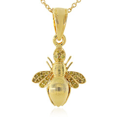 Collier en argent et Diamant jaune I3