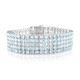 Bracelet en argent et Topaze bleu ciel