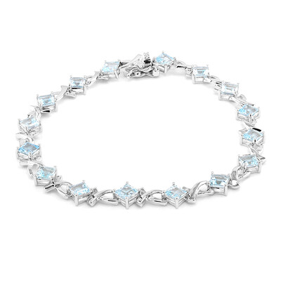Bracelet en argent et Topaze bleu ciel
