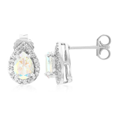 Boucles d'oreilles en argent et Topaze Rayon de Lune