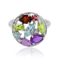 Bague en argent et Topaze bleu ciel