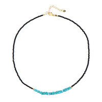 Collier en argent et Apatite bleue