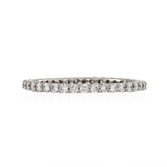 Bague en platine et Diamant Flawless (F) (LUCENT DIAMONDS)