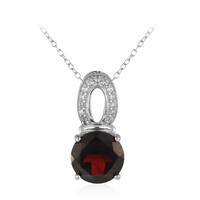 Collier en argent et Grenat d'Inde