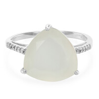 Bague en argent et Pierre de Lune blanche