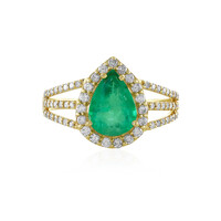 Bague en or et Emeraude d'Ethiopie (AMAYANI)