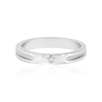 Bague en argent et Diamant SI2 (H)