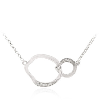Collier en argent et Diamant I1 (G) (Annette)