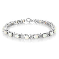 Bracelet en argent et Opale Welo
