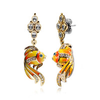 Boucles d'oreilles en argent et Topaze blanche (Dallas Prince Designs)
