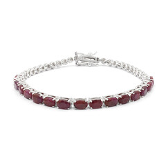 Bracelet en argent et Rubis