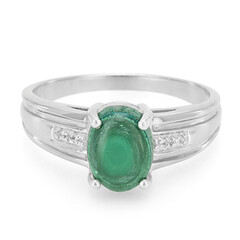 Bague en argent et Malachite