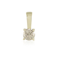 Pendentif en or et Diamant chocolat I2