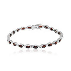 Bracelet en argent et Grenat du Mozambique