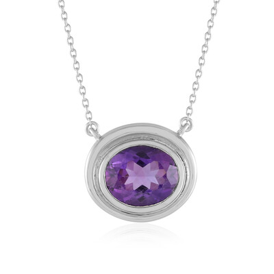 Collier en argent et Améthyste de Sibérie