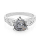 Bague en argent et Obsidienne Flocon-de-Neige