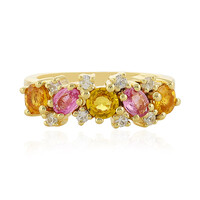Bague en argent et Saphir jaune