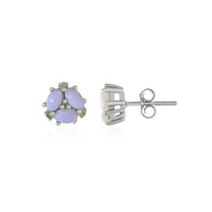 Boucles d'oreilles en argent et Opale d'Australie