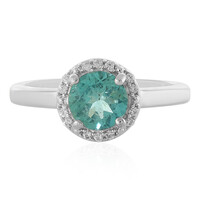 Bague en argent et Apatite bleue