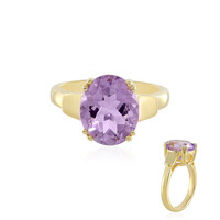 Bague en argent et Améthyste Rose de France