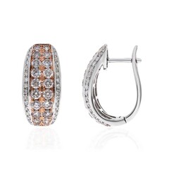 Boucles d'oreilles en or et Diamant rose I1 (CIRARI)