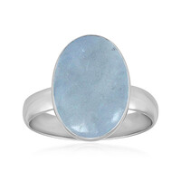 Bague en argent et Aigue-marine du Brésil (Bali Barong)