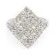 Bague en argent et Diamant chocolat