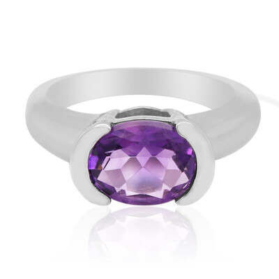 Bague en argent et Améthyste de Zambie