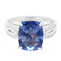Bague en argent et Fluorite à couleur changeante