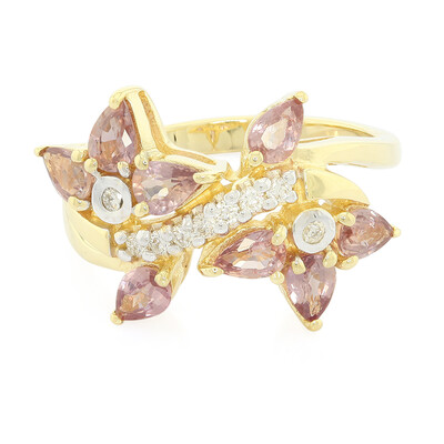 Bague en or et Saphir Padparadscha non chauffé (AMAYANI)