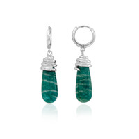 Boucles d'oreilles en argent et Amazonite