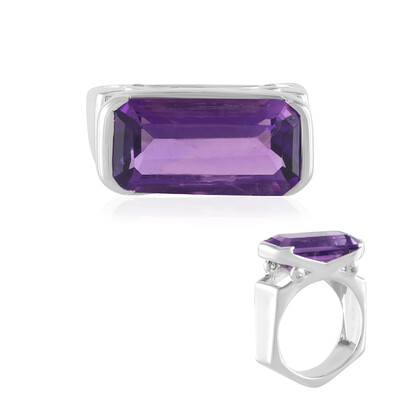 Bague en argent et Améthyste de Sibérie (de Melo)