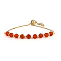 Bracelet en argent et Onyx rouge