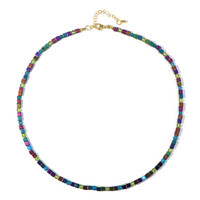 Collier en argent et Hématite mystique