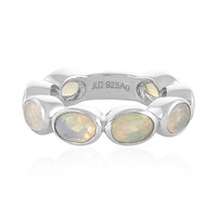 Bague en argent et Opale Welo