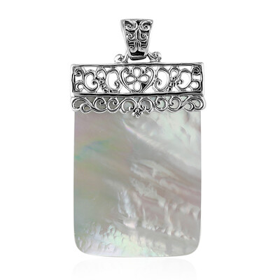 Pendentif en argent et Nacre