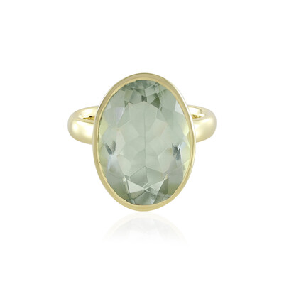 Bague en argent et Améthyste verte