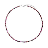 Collier en argent et Calcite cobalt