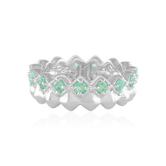 Bague en argent et Emeraude de Russie (de Melo)