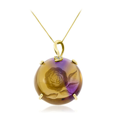 Collier en or et Amétrine