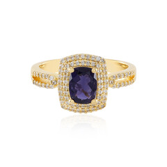 Bague en argent et Iolite
