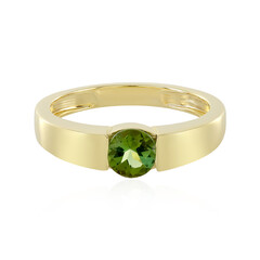 Bague en argent et Tourmaline verte